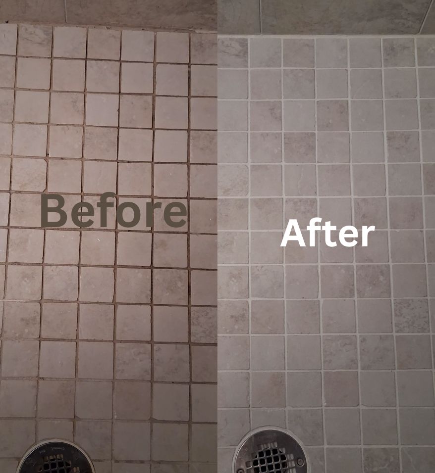 Regrout Shower Floor w/ Epoxy Grout
