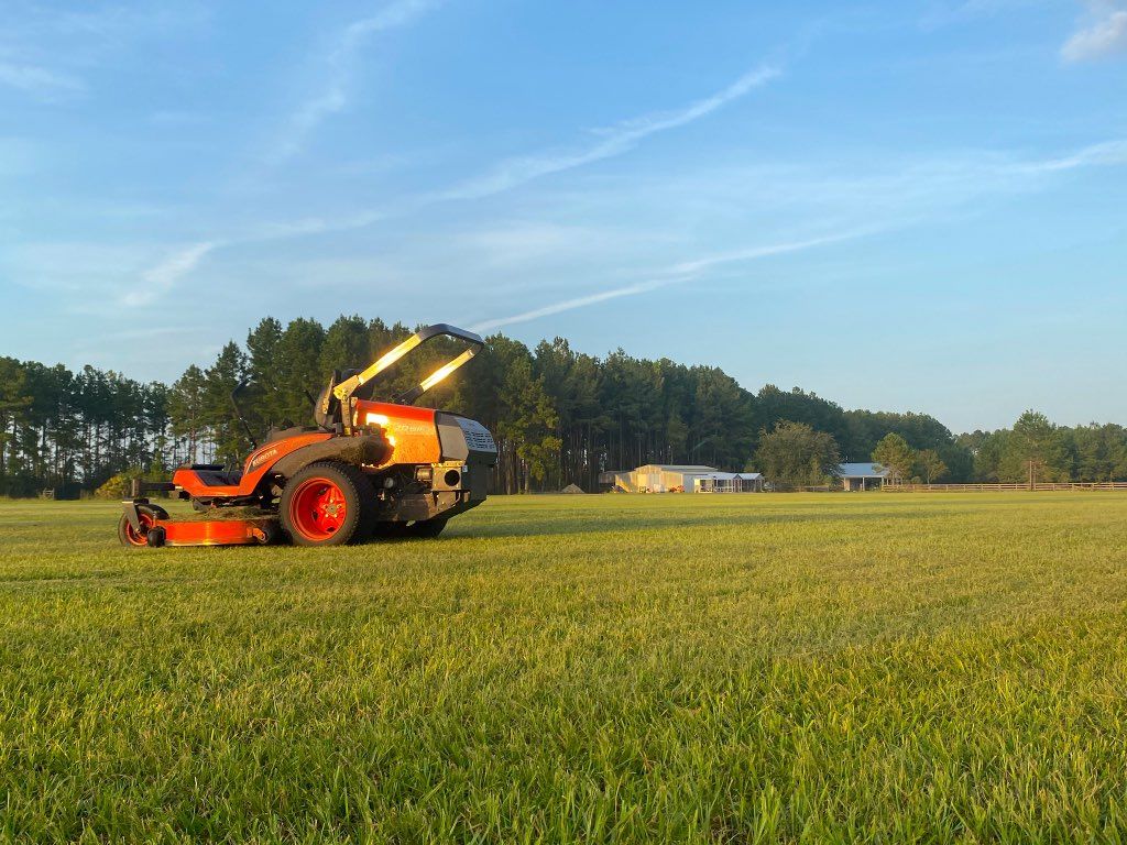 One of our commercial finish mowers 