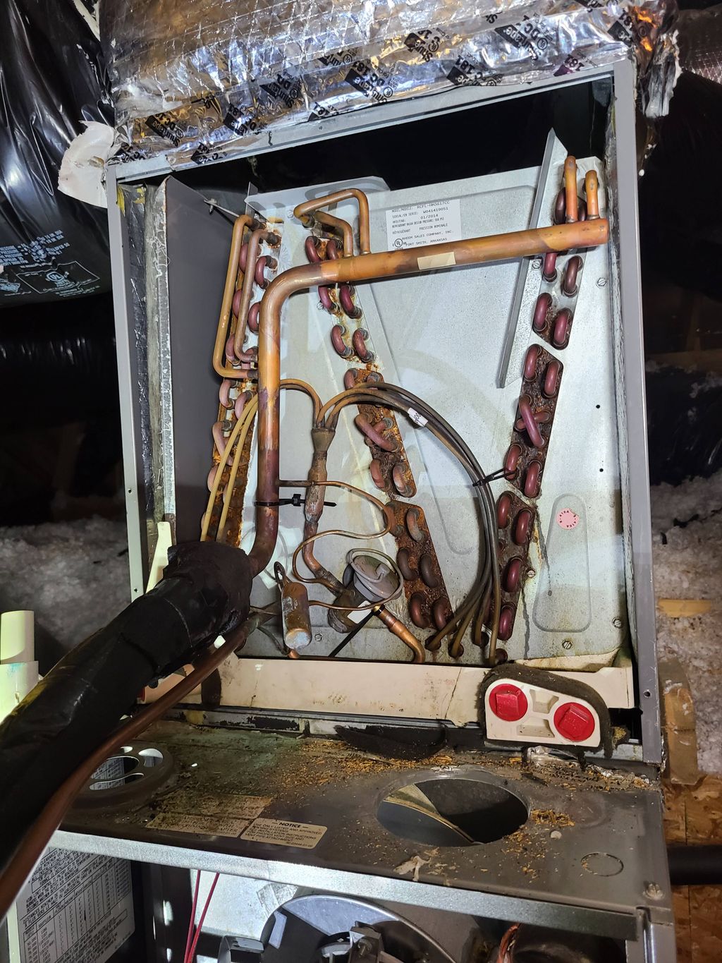 Old Evaporator Coil