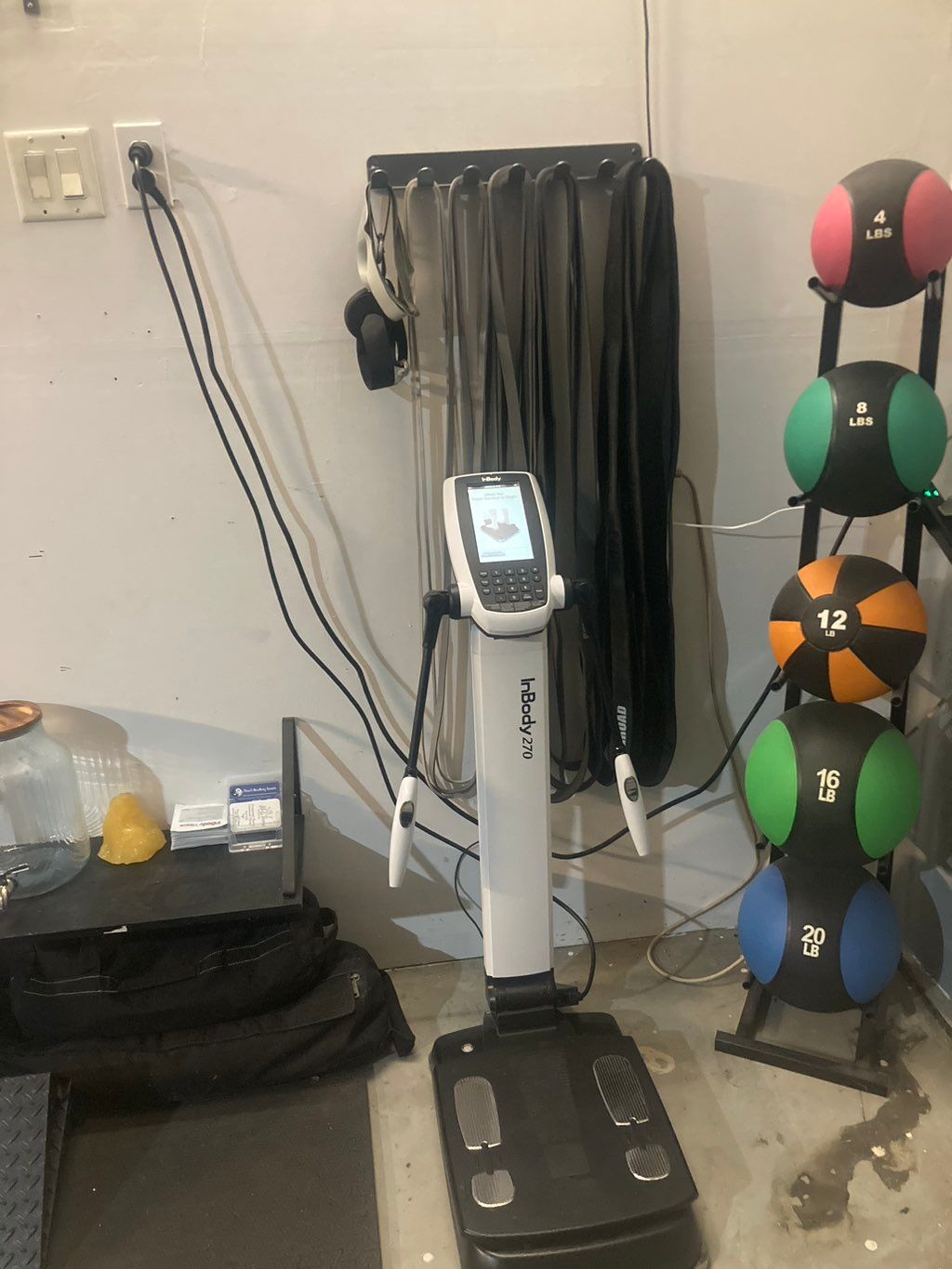 The inbody machine allows clients to see progress 