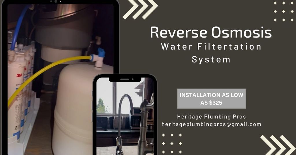 Reverse Osmosis System installations 
Starting at 