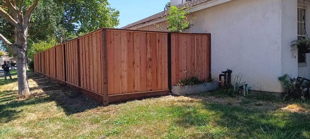 6ft redwood fence 120 feet