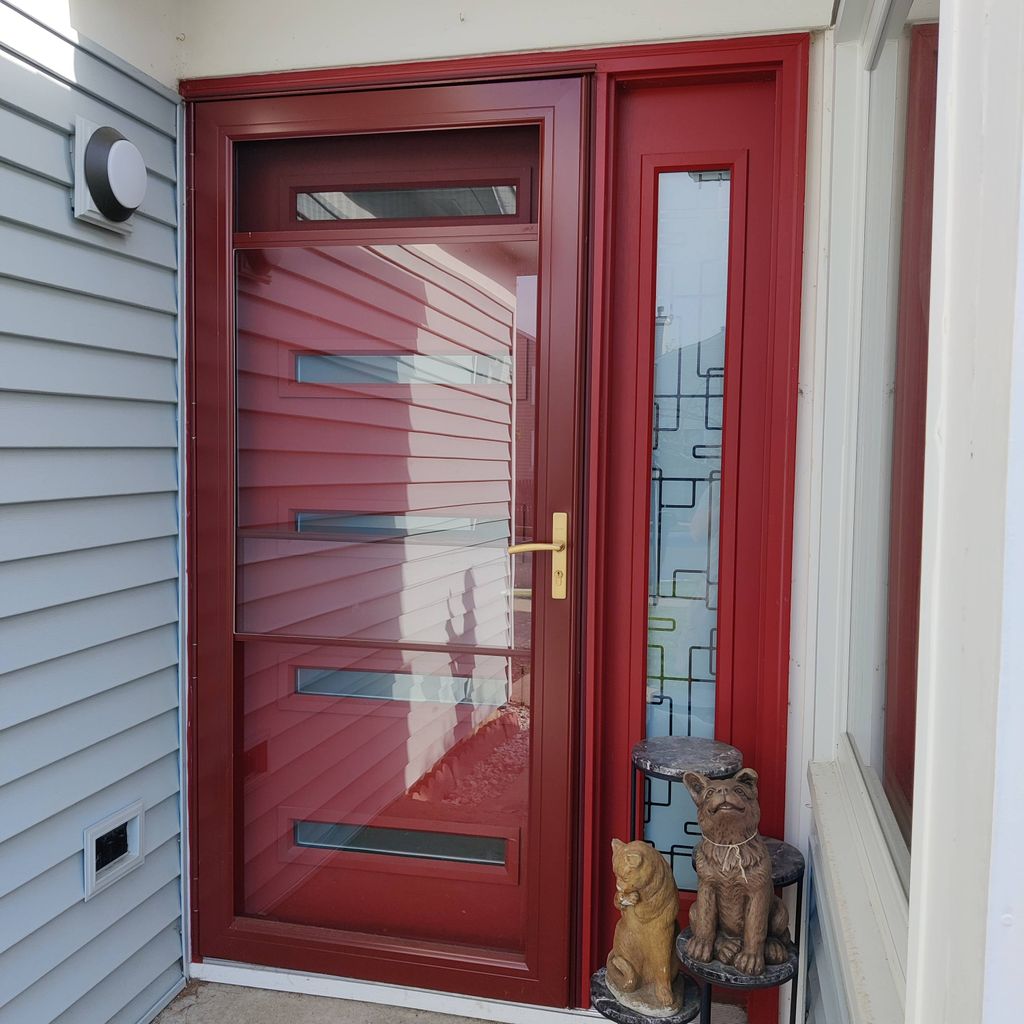 Installation of entrance doors and storm doors