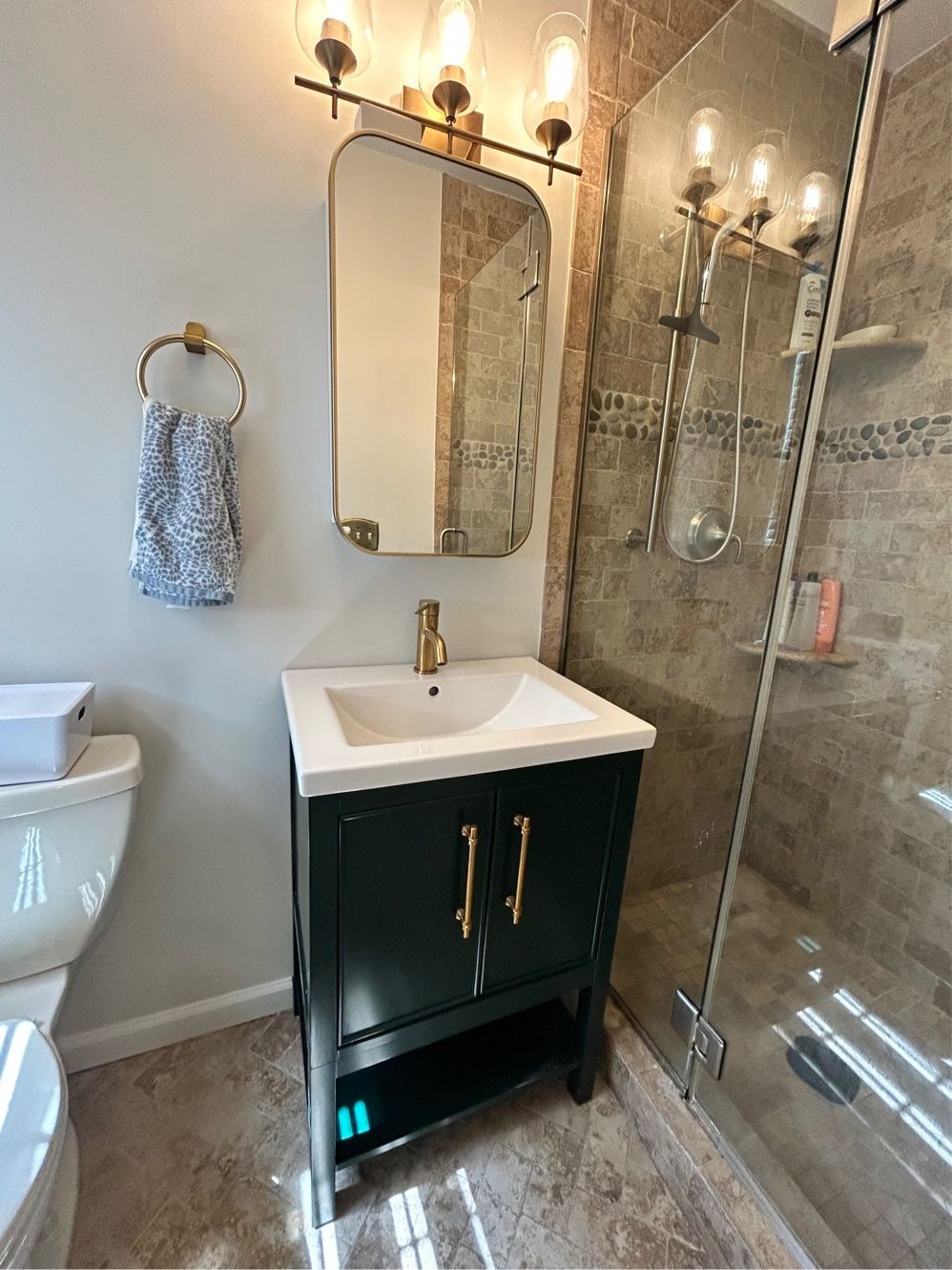 Remove this vanity, mirror and light fixture and r