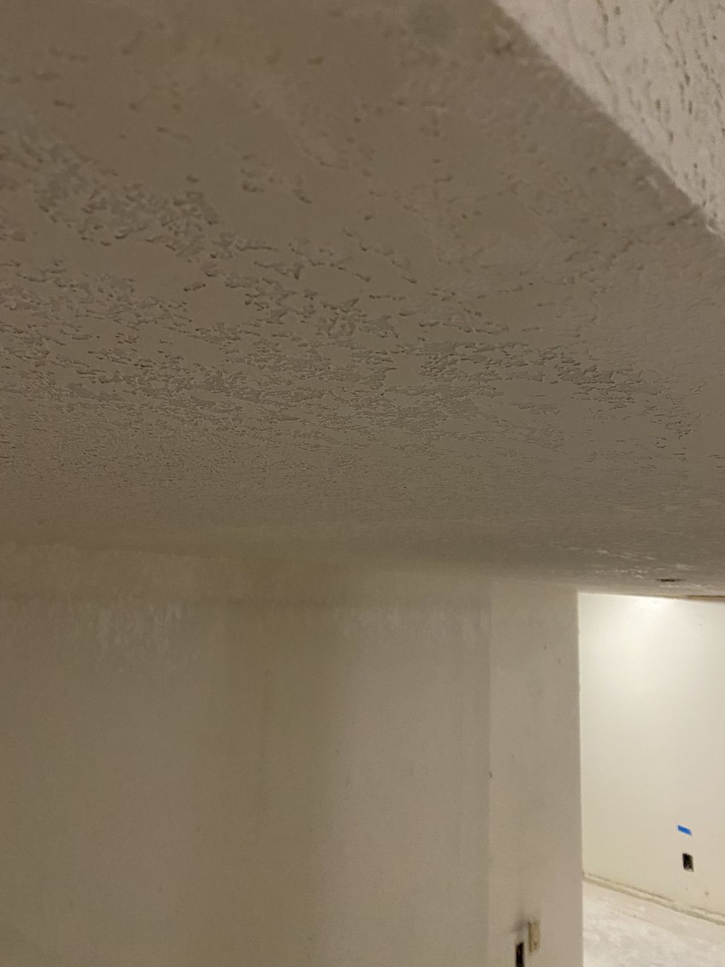 sheetrock and texture knock down finish