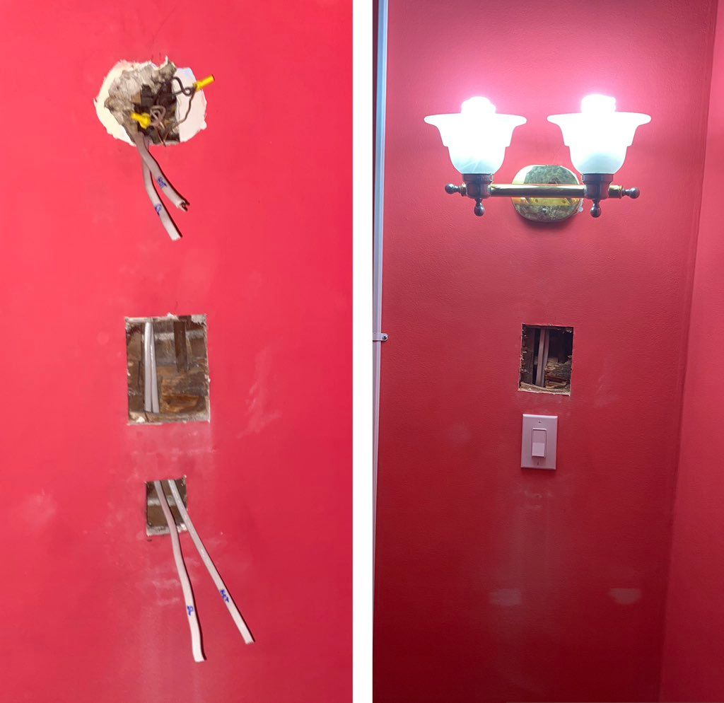 Switch added for knob light