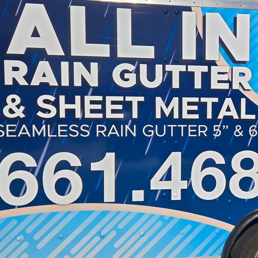All In Rain Gutter And Sheet Metal