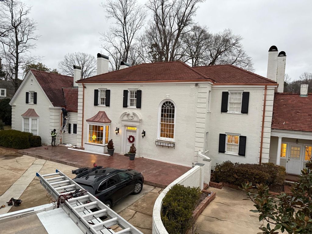 New Copper Gutters on Historical home in Belmont