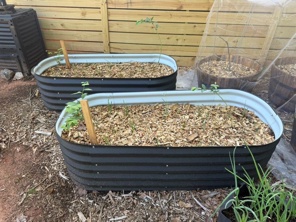 We installed irrigation system to this vegetable g