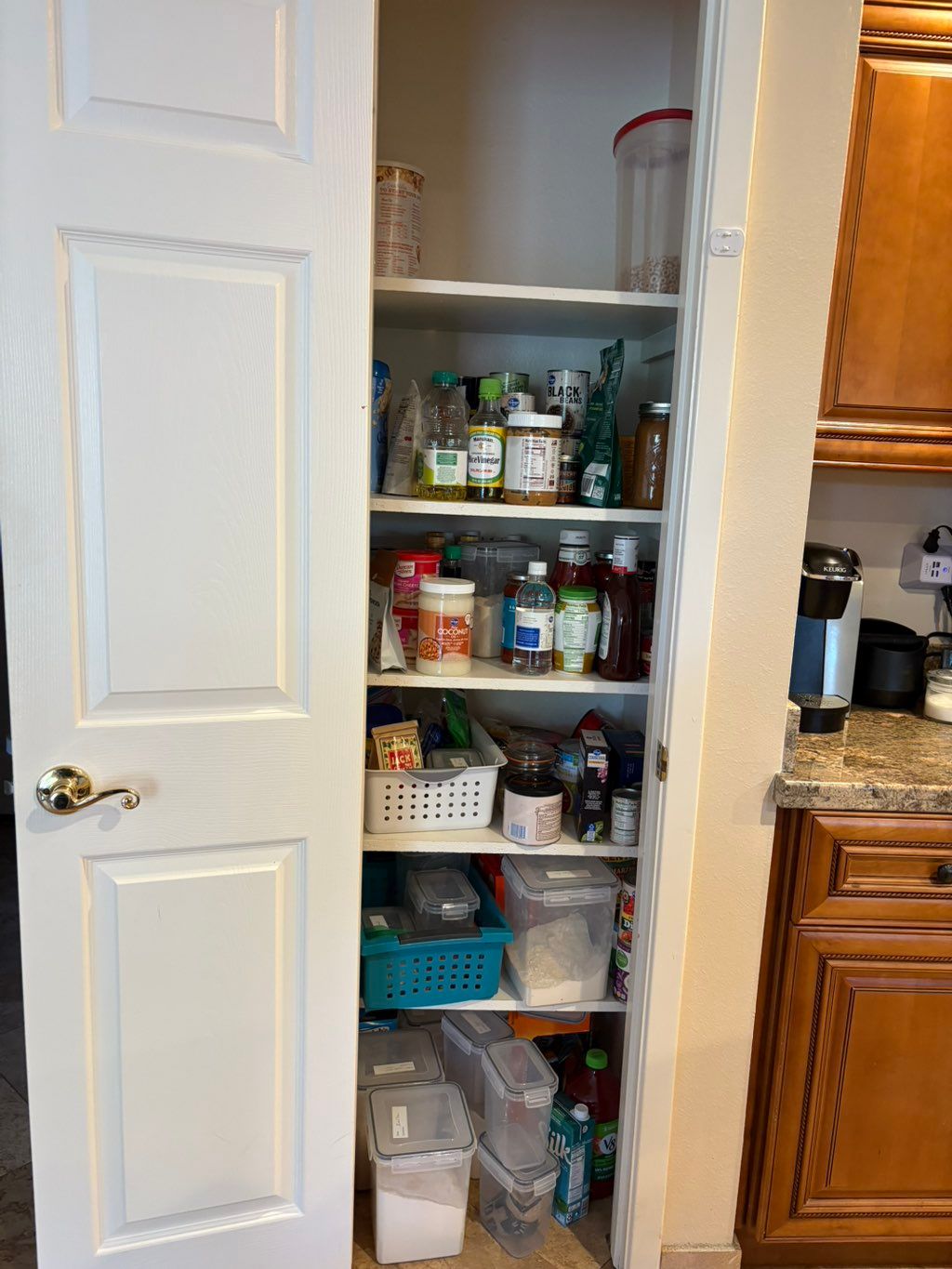 BEFORE: small pantry needed better solutions and o