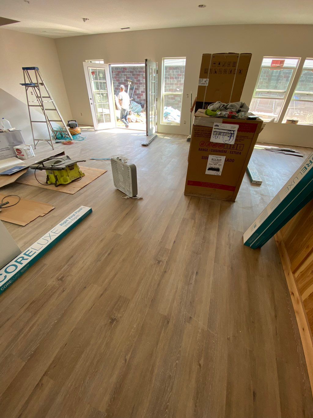 Brand new laminate flooring