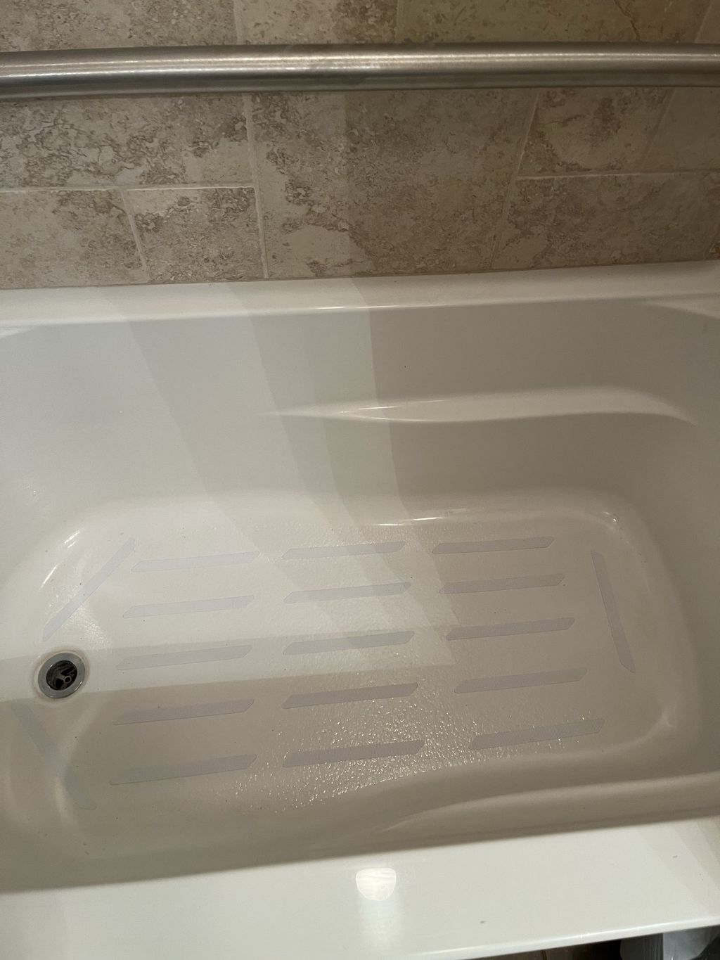 added slip protection to bathtub