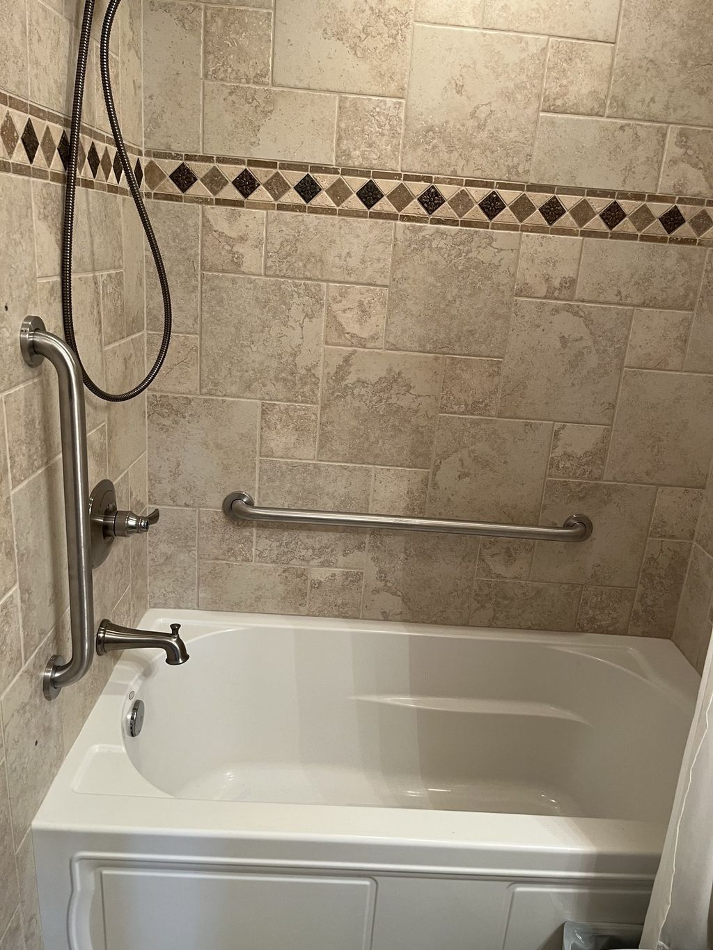 Added Grab Bars to the bathroom