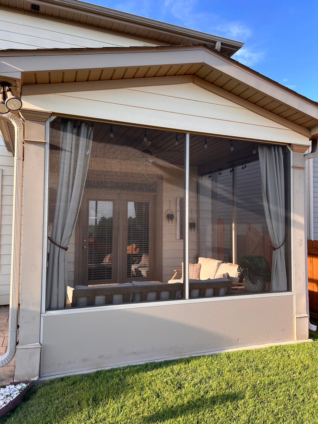 Replace porch screen 
