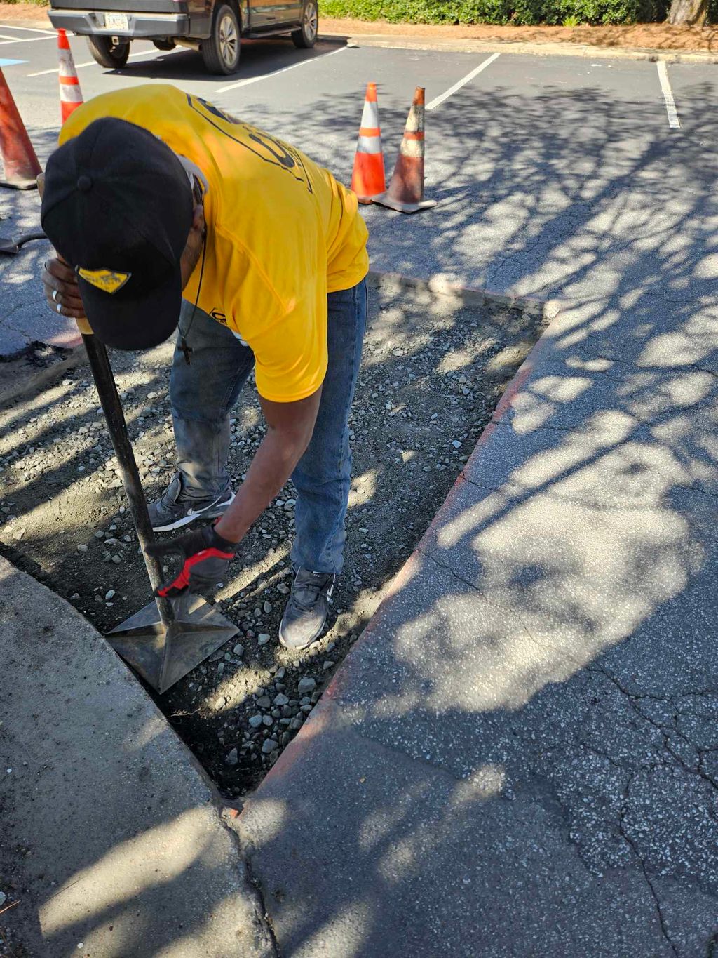 Emergency Pothole Repair for PM Company.