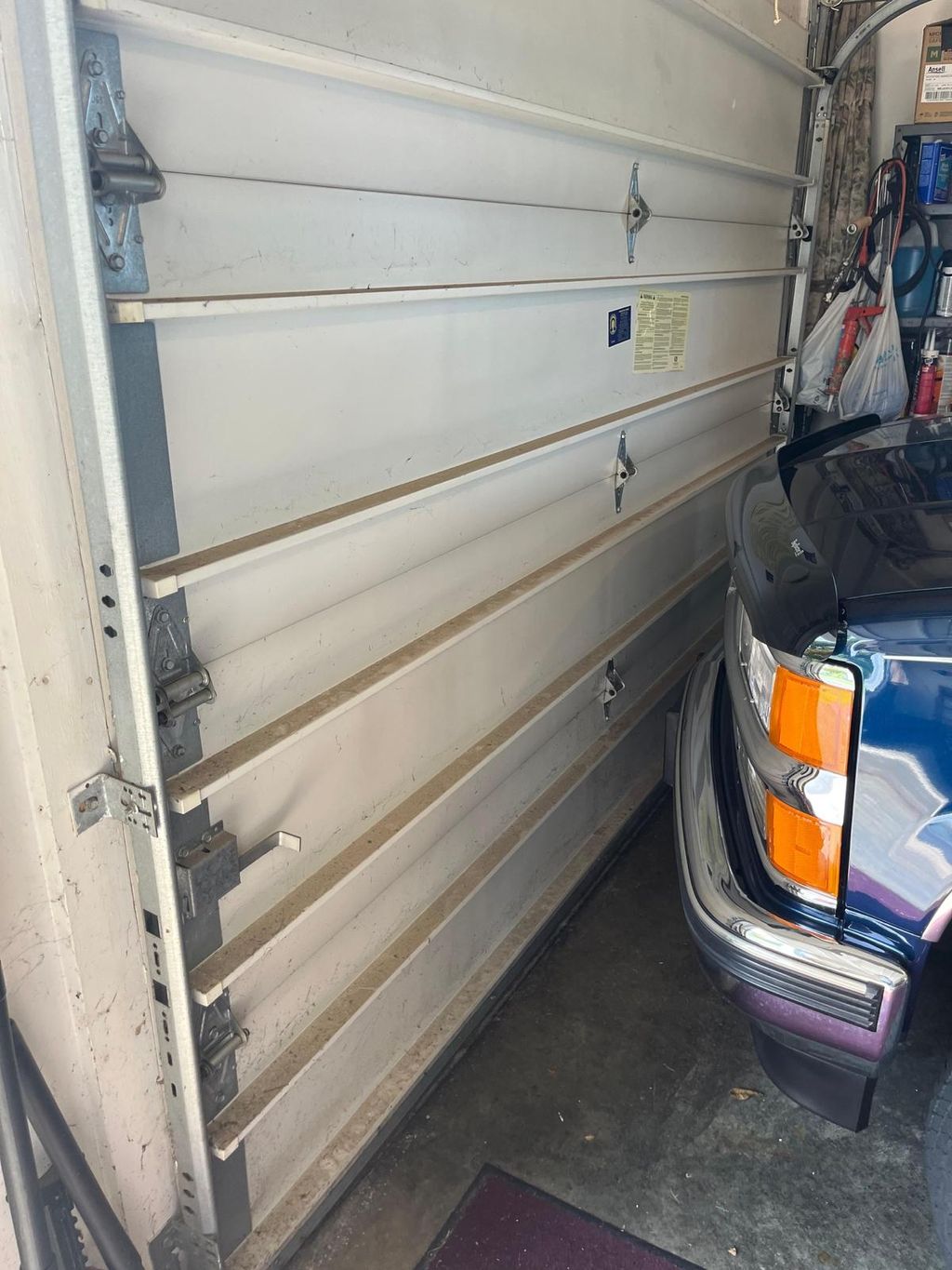 Repair dented service sections 