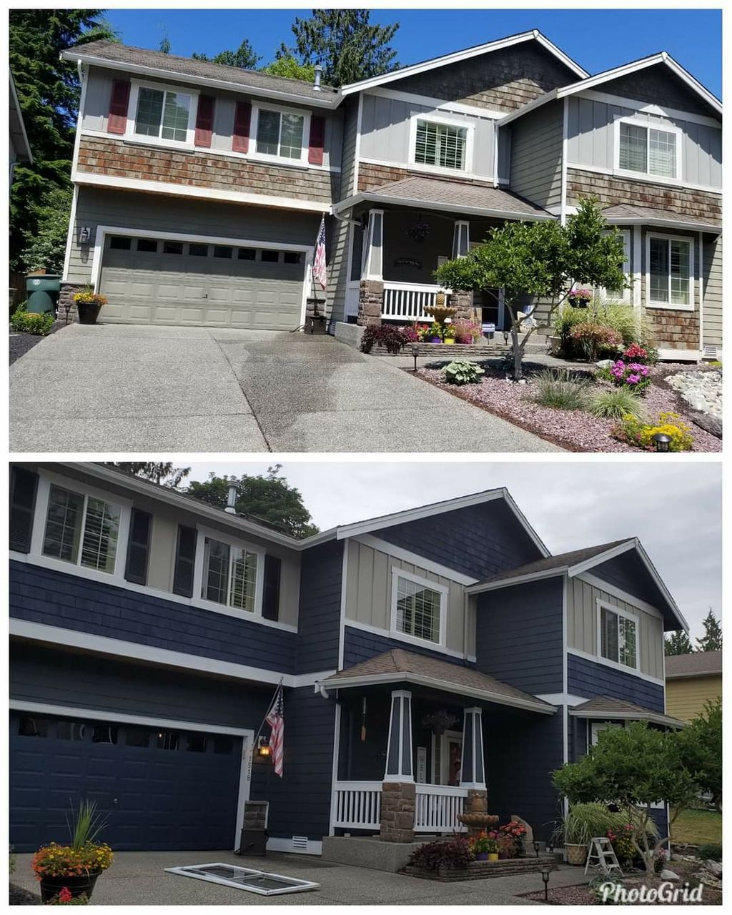Before & After Exterior Painting 