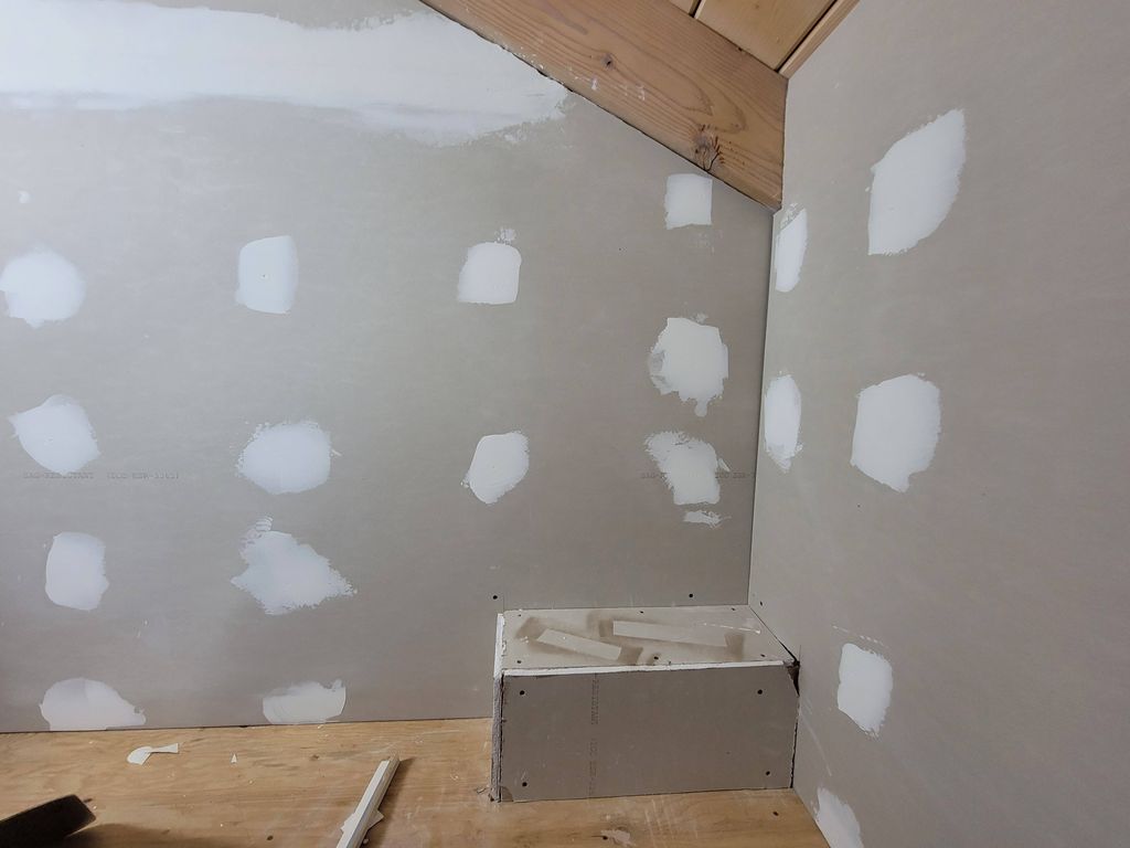 before drywall "blue book nook"
