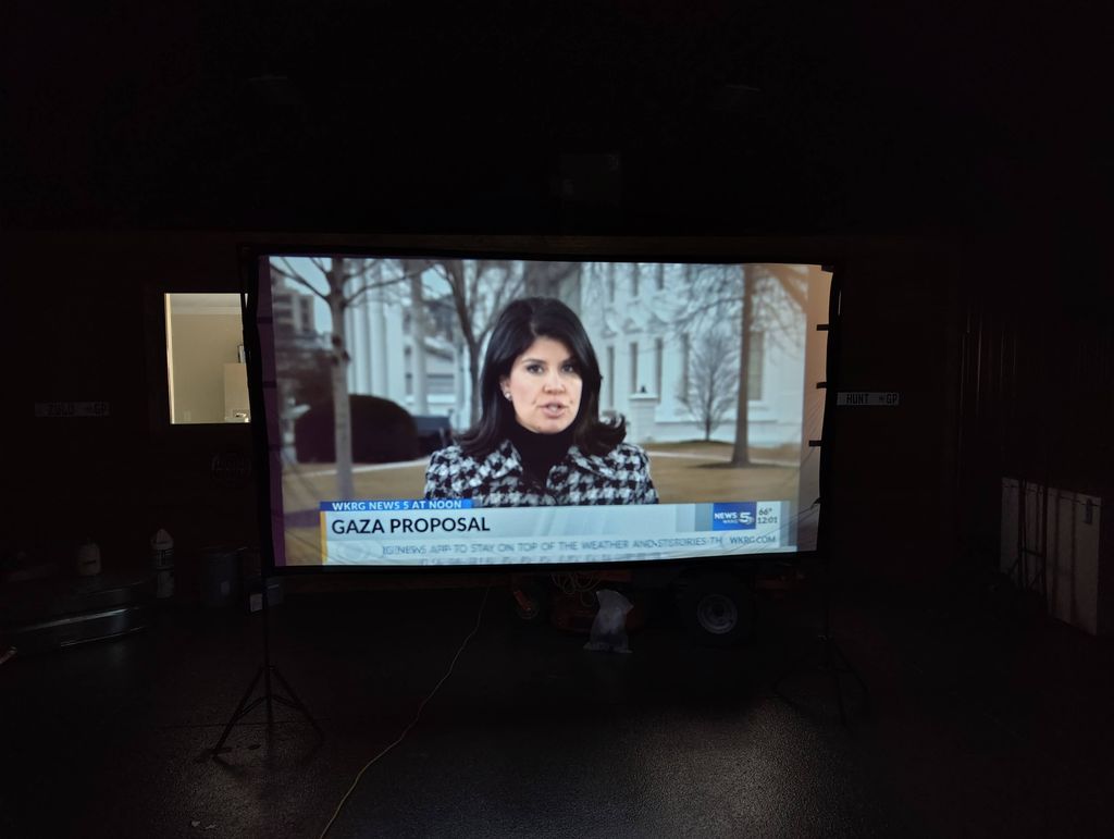 120 inch PROJECTION SCREEN INSTALLATION 