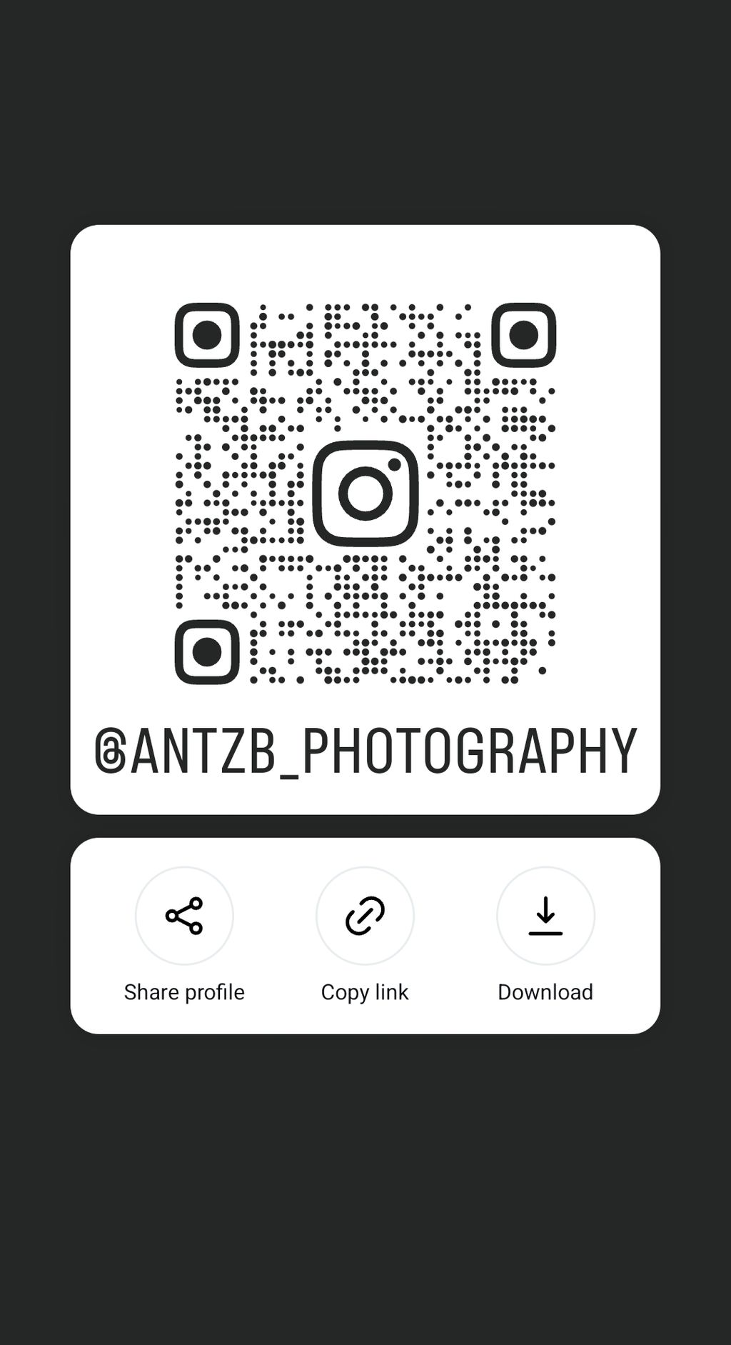 Follow Me On Instagram antzb_photography