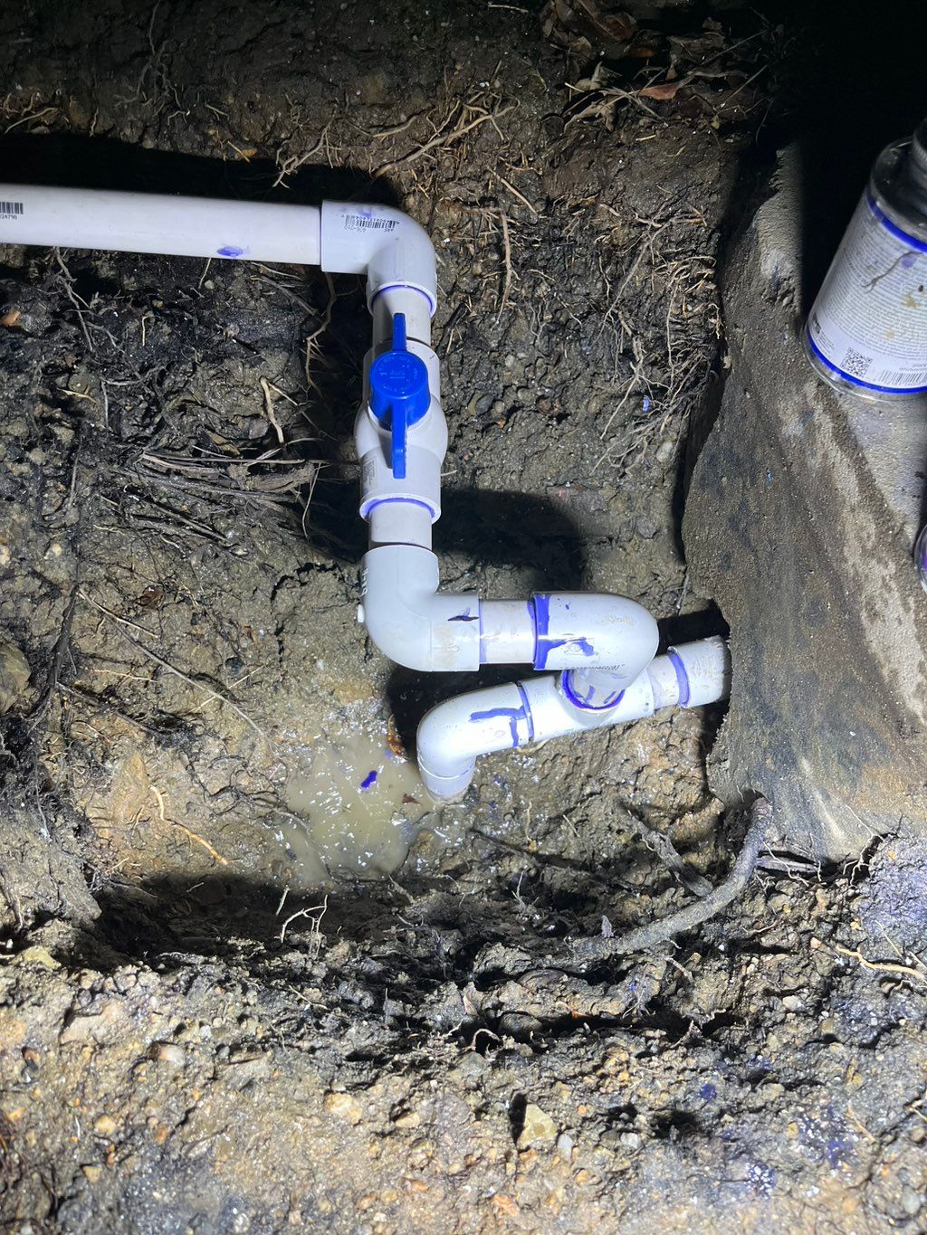 repiping pvc mainline from watermeter