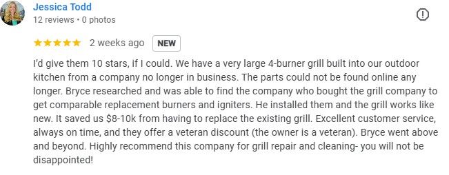 5 Star Google Review