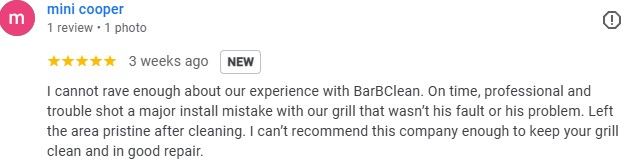 5 Star Google Review