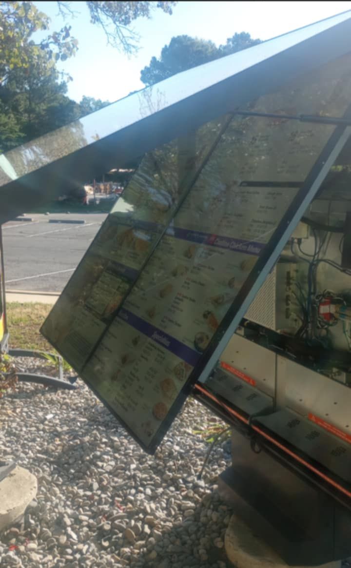 Outdoor menu board installation for Taco Bell