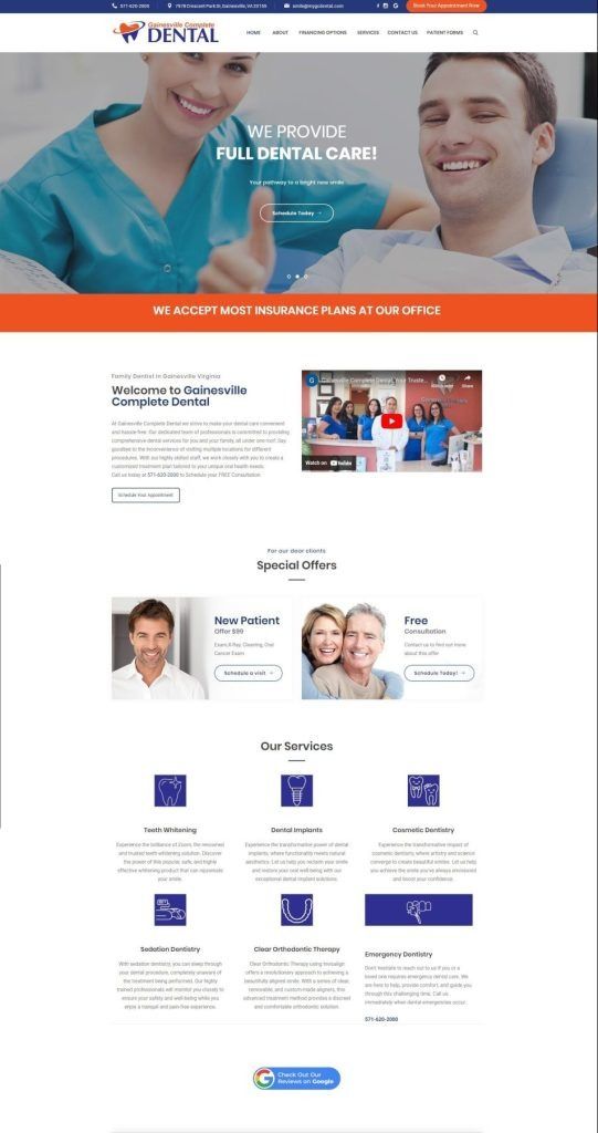 Dentist Website 
