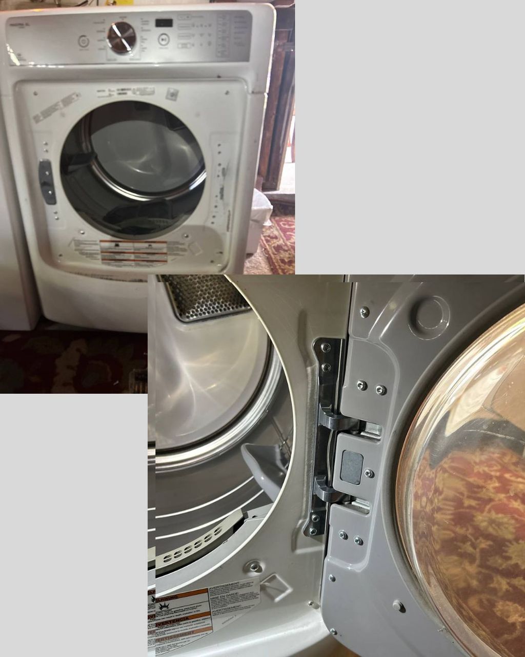 dryer repayr (before and after)