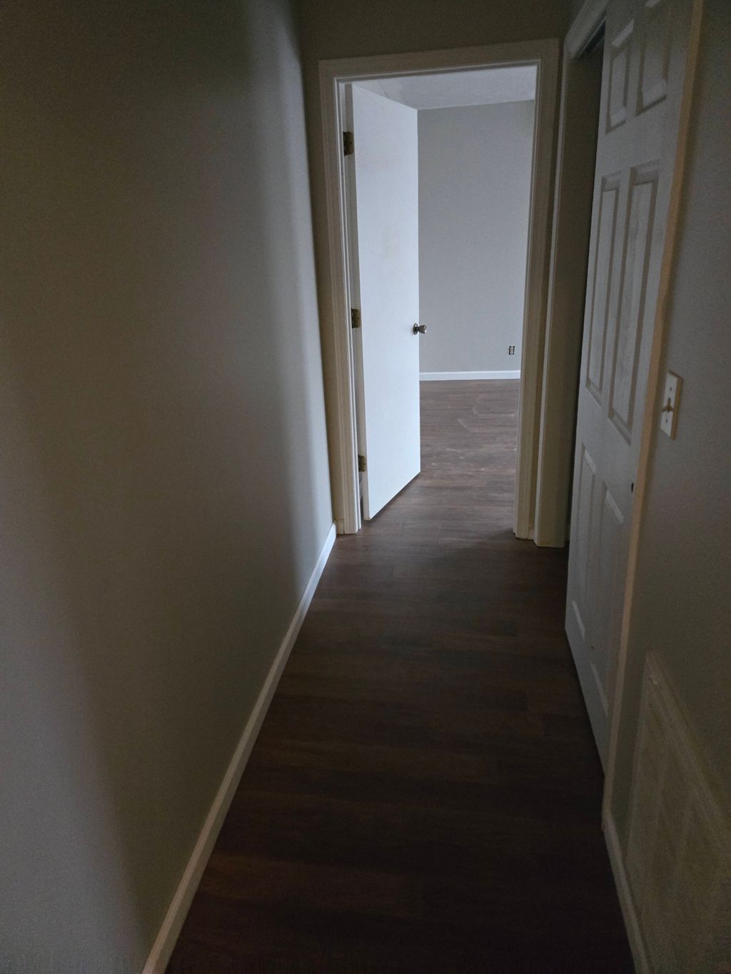 after paint flooring and trim