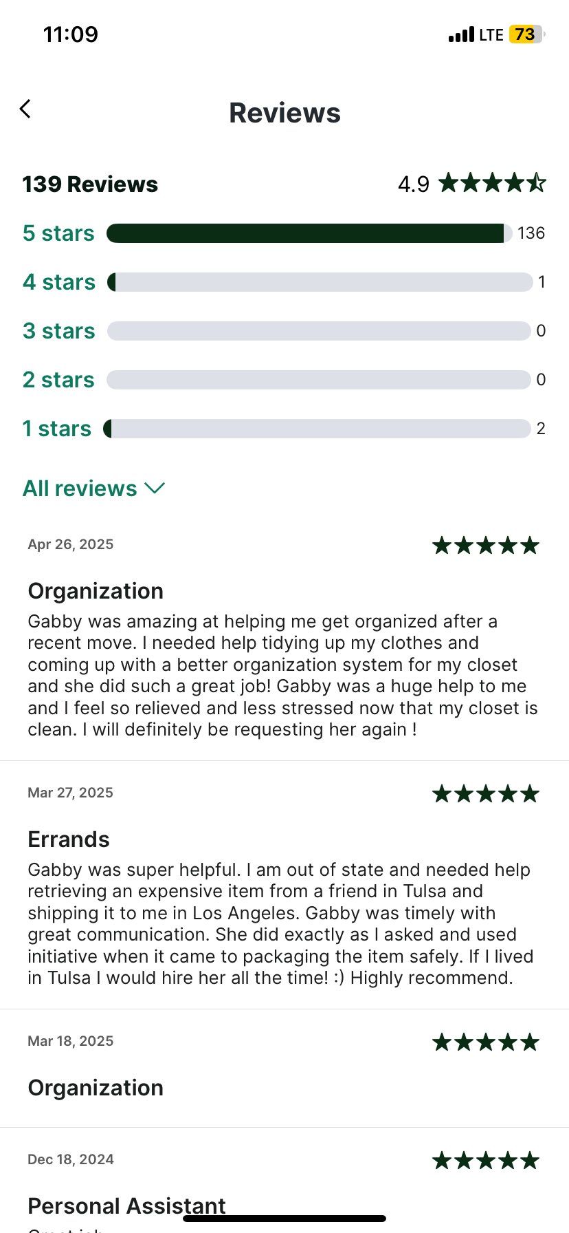 I’ve been on TaskRabbit for about 5 years.