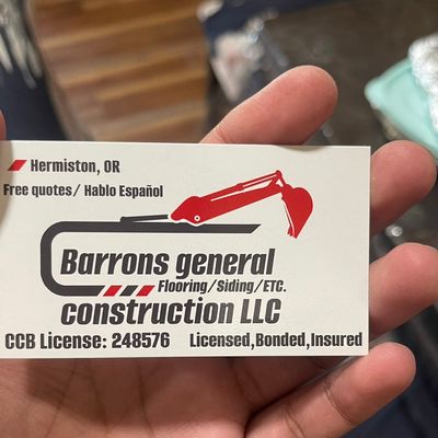 Avatar for Barrons general construction