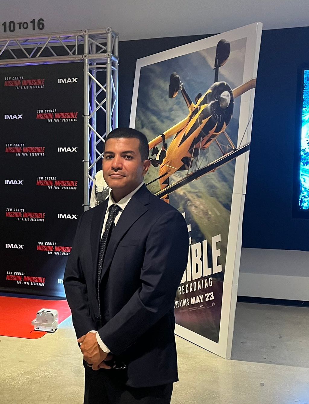 Security for Mission Impossible premiere.