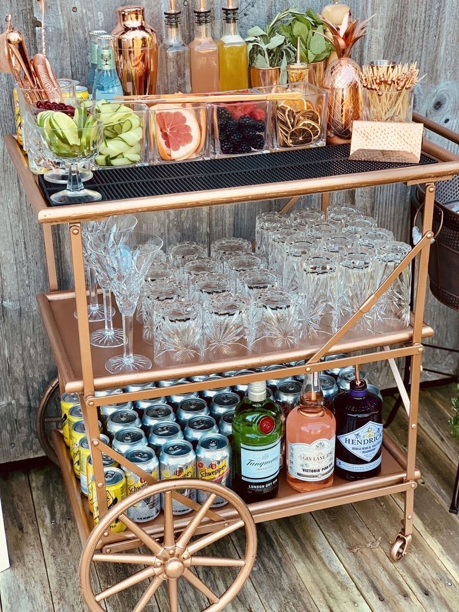 Example Bar Cart for smaller events
