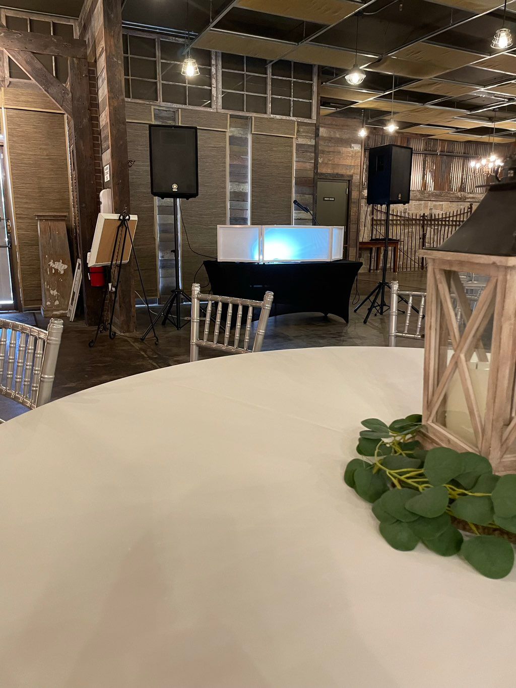 Setting up at “The Foundry” venue in Topeka. 