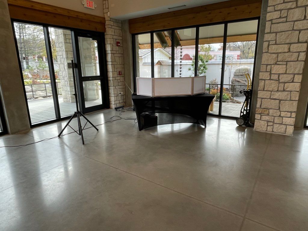 Setting up for reception @McFarland Japanese Garde