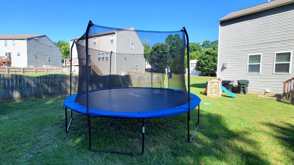 Trampoline assembly.