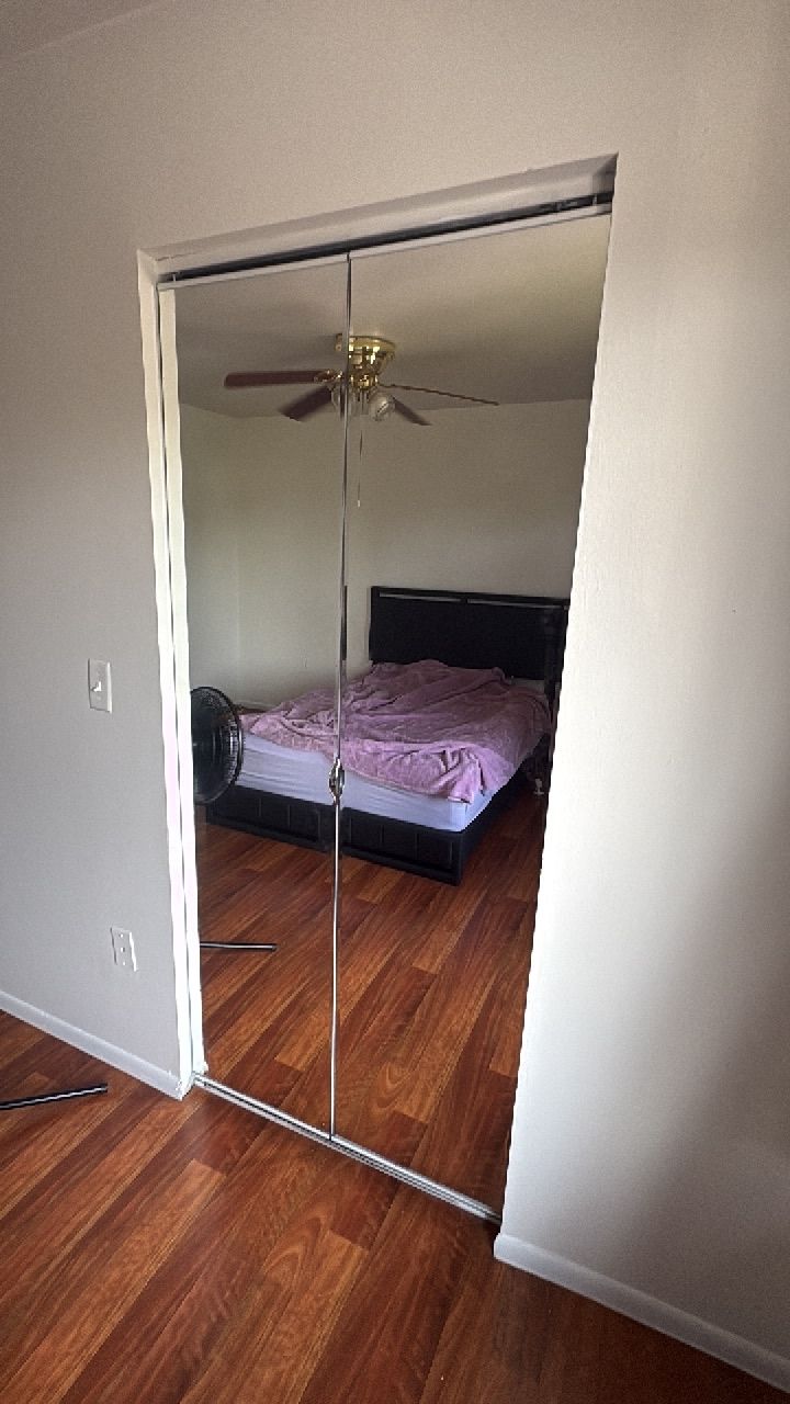 Closet Door Installation - Mirror Bi-fold Doors