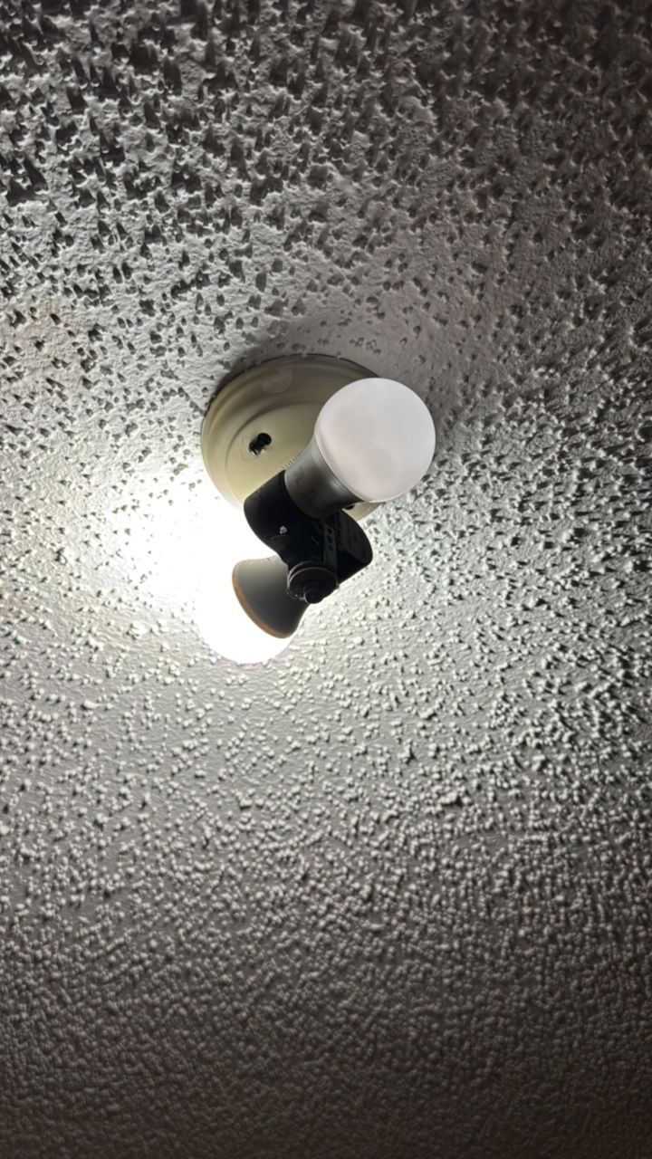 Before - Simple Light Fixture Replacement. 