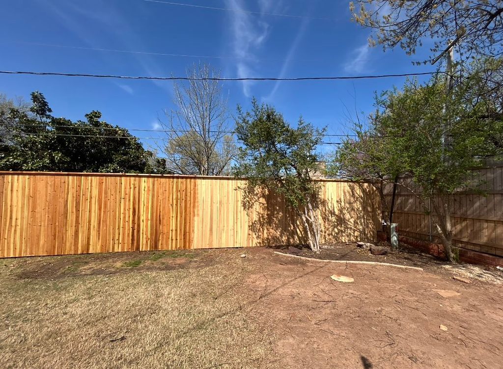 Fence install & stain 