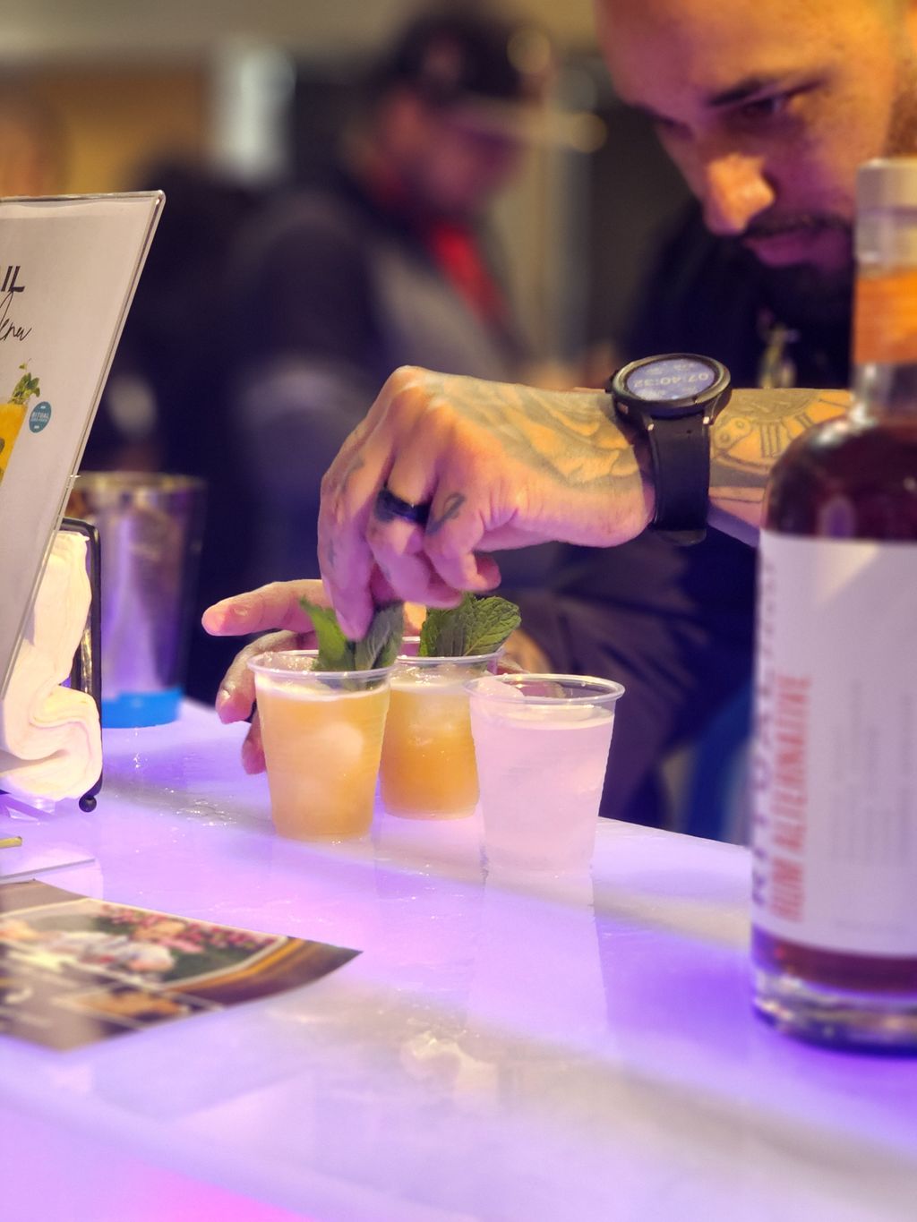 SERVING MOCKTAILS AT QUEENS TASTE