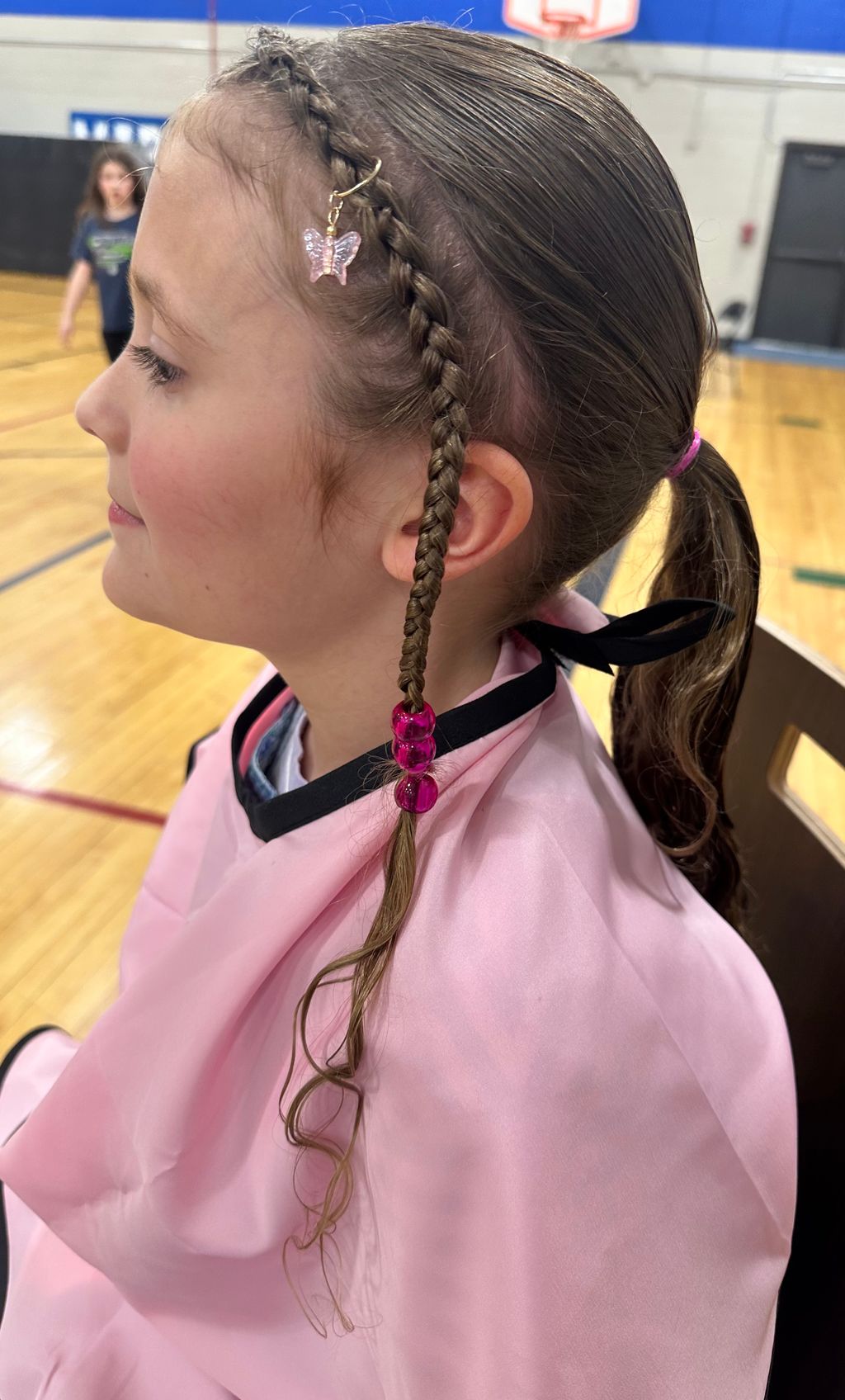 Side Cornrow with Beads & Accessories