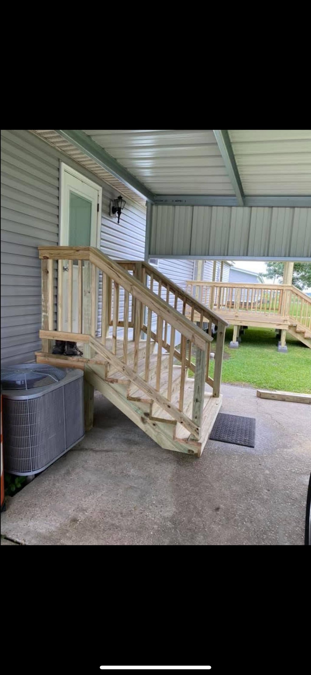 Steps with 2 foot landing