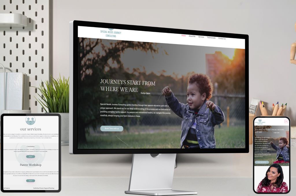 This customer wanted a minimal clean user experien