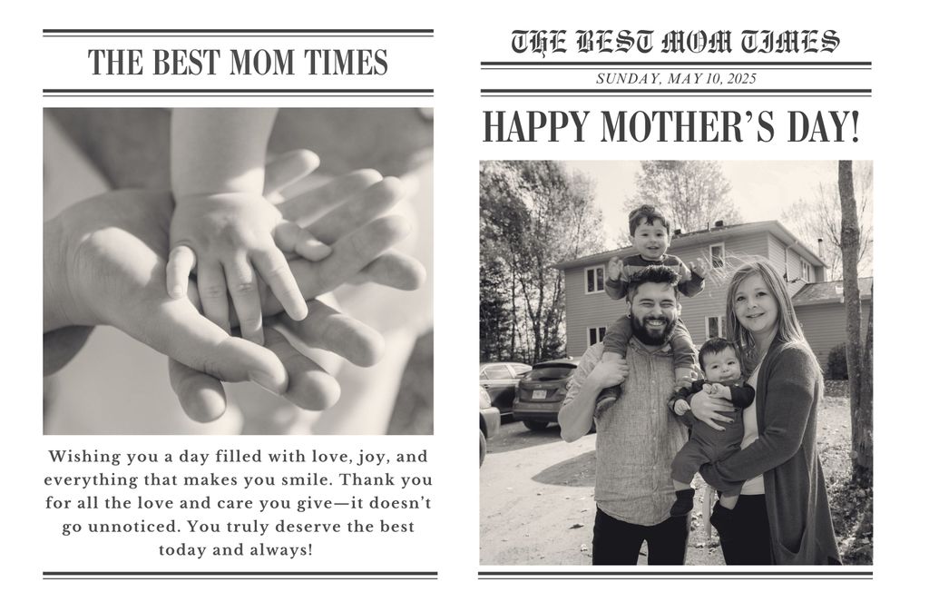 Personalized Newspaper Article – Custom two-page a