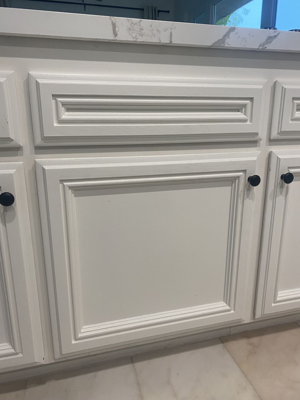 Cabinet door adjustment. 