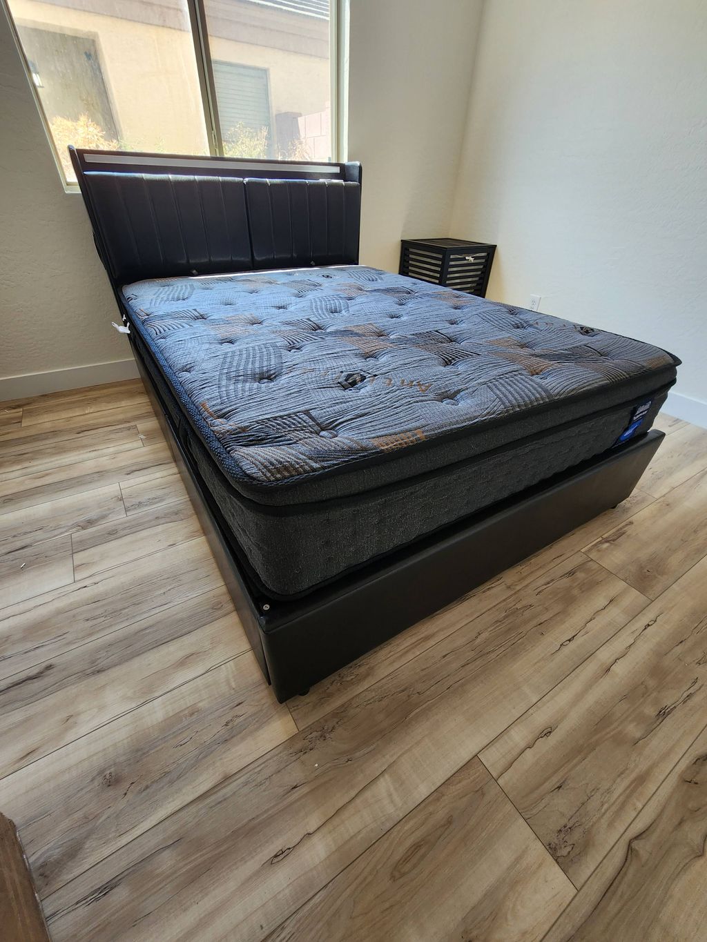 Bed with media and storage
