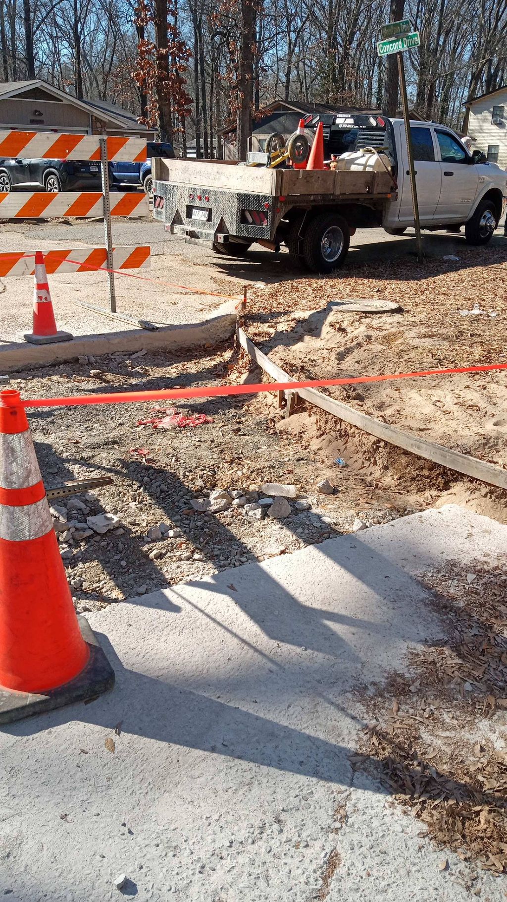 Before concrete replacement 
