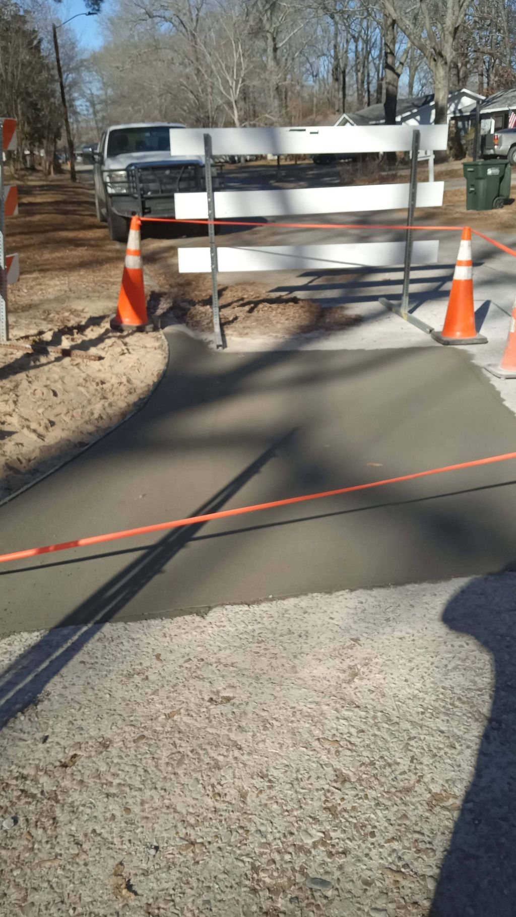 After concrete replacement 